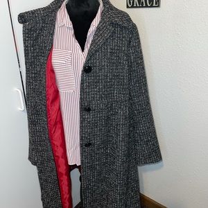 🌞Lane Bryant, Trench Coat, Black and White, 18-20